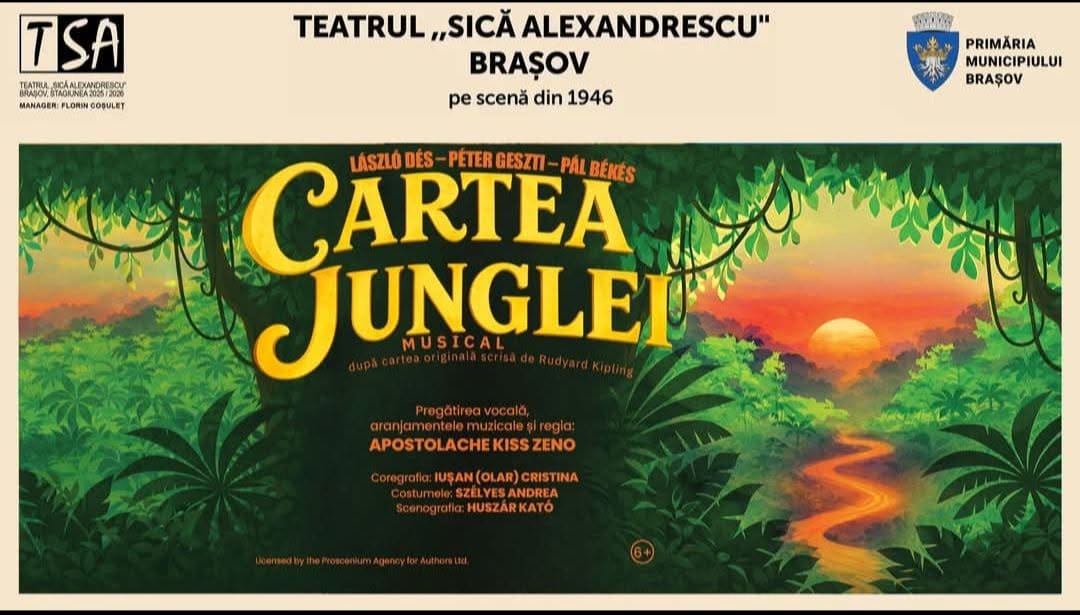 CARTEA JUNGLEI – MUSICAL PENTRU TOATĂ FAMILIA