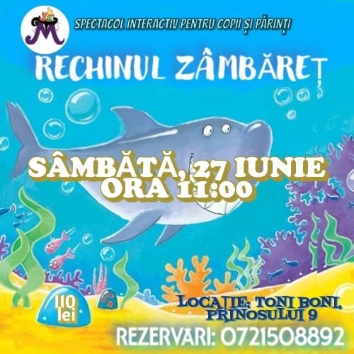 Rechinul zâmbăreț – Atelier pentru copii 2-7 ani