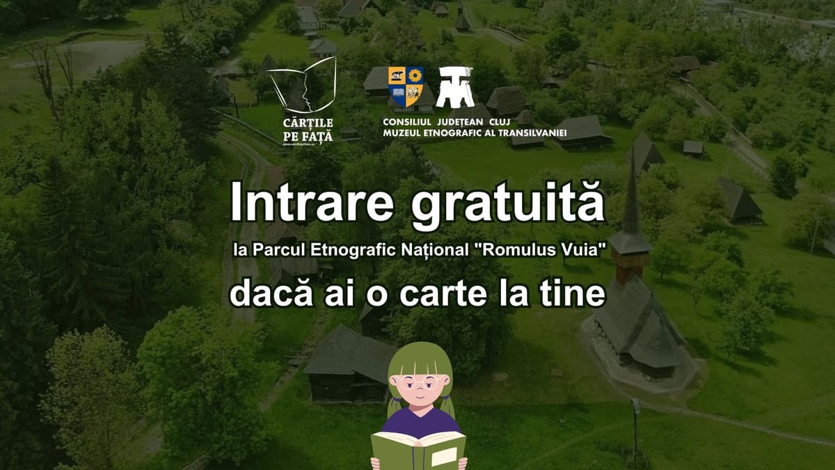 Intrare gratuită la Parcul Etnografic Național ”Romulus Vuia” dacă ai o carte la tine – Special pentru familie