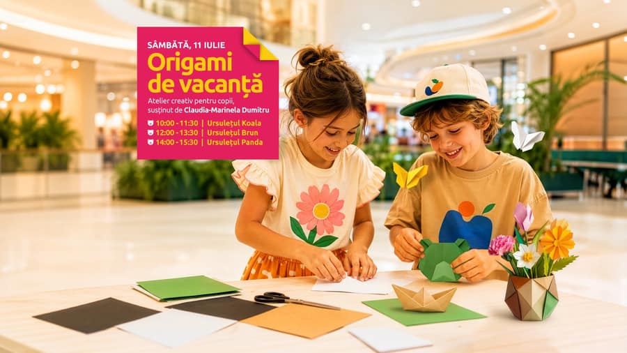 Origami de vacanță – Atelier pentru copii 6-18 ani