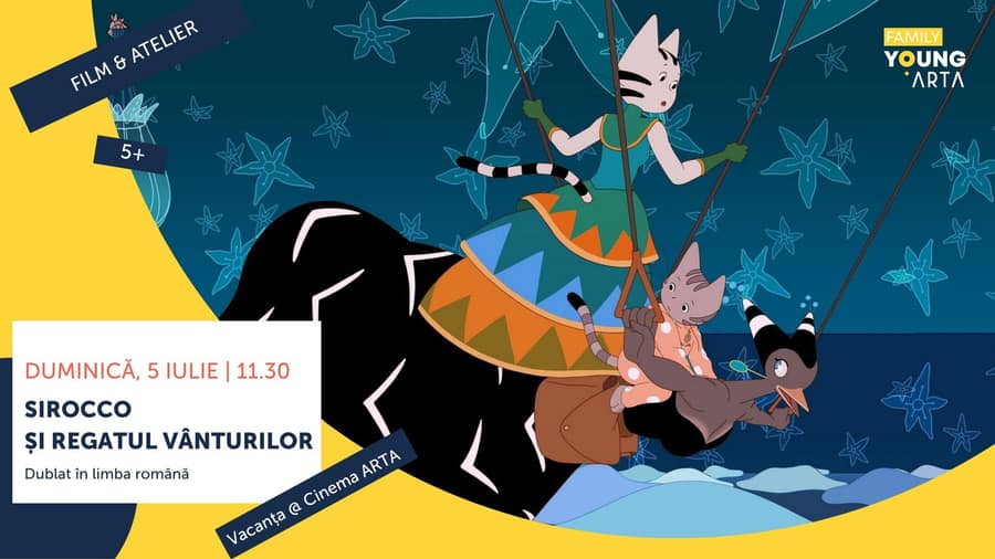 Sirocco și regatul vânturilor | film și atelier – Special pentru familie +5 ani