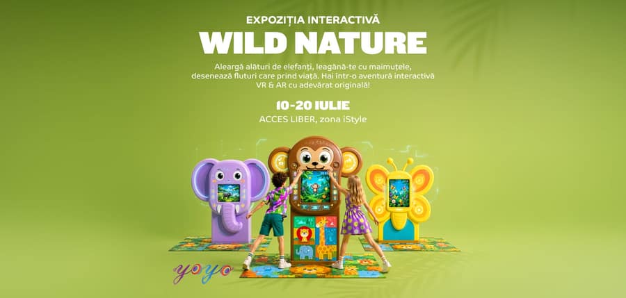 Expoziție Interactivă Wild Nature la Mall Moldova – 10 - 20 iulie 2026