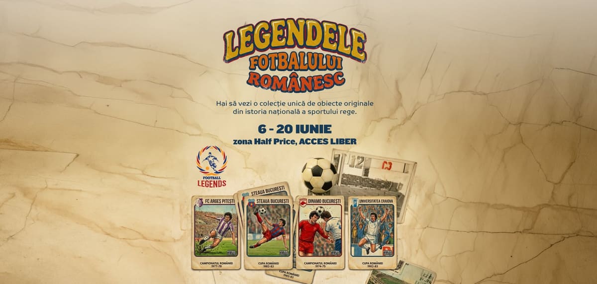 Legendele Fotbalului Românesc la Mall Moldova – 6 - 20 iunie 2026