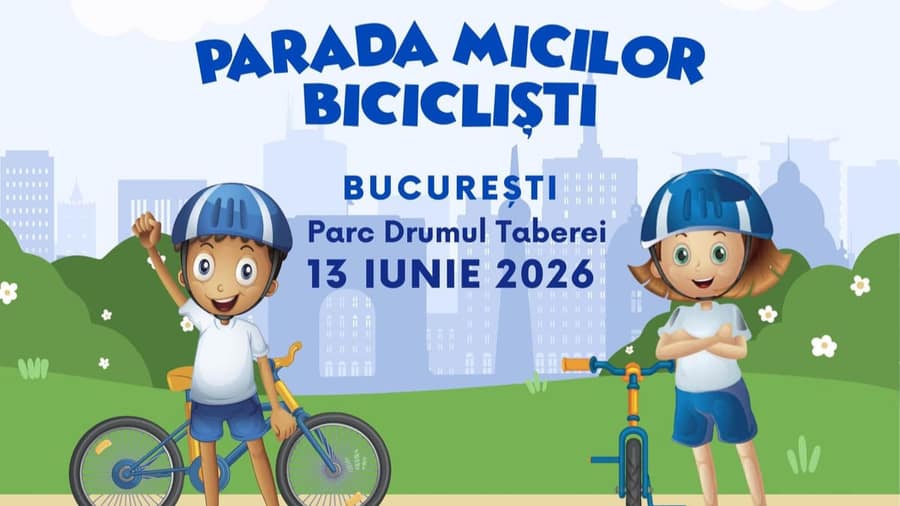 Parada Micilor Bicicliști | București, Parc Drumul Taberei | 13 iunie 2026 – Atelier pentru copii 2-14 ani