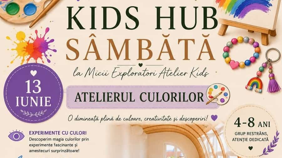 Kids Hub Sâmbătă – Atelier pentru copii 4-8 ani