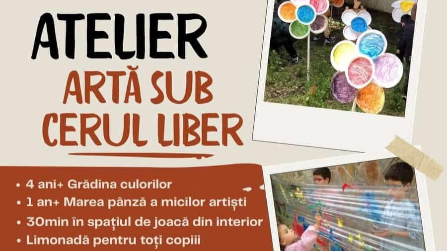 Artă sub cerul liber. Atelier pentru copii – Atelier pentru copii 1-4 ani