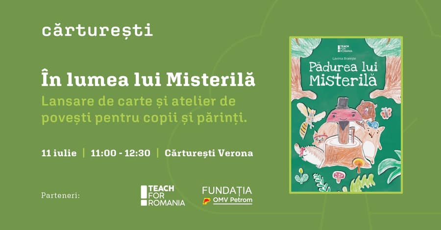 În lumea lui Misterilă – lansare de carte și atelier de povești pentru copii și părinți