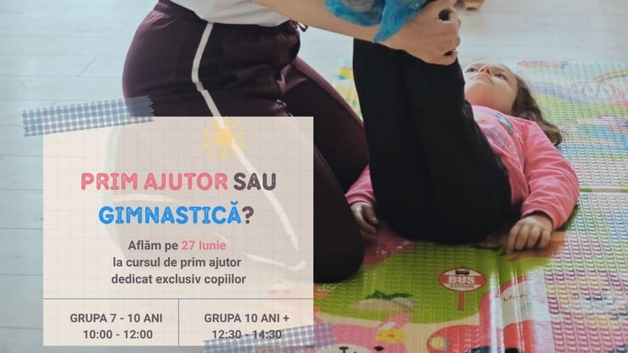 Primul Ajutor explicat copiilor – Atelier pentru copii 7-14 ani