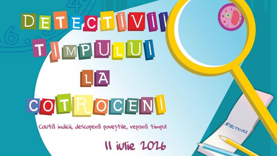 Detectivii Timpului la Cotroceni. Atelier creativ pentru copii – Atelier pentru copii 8-12 ani
