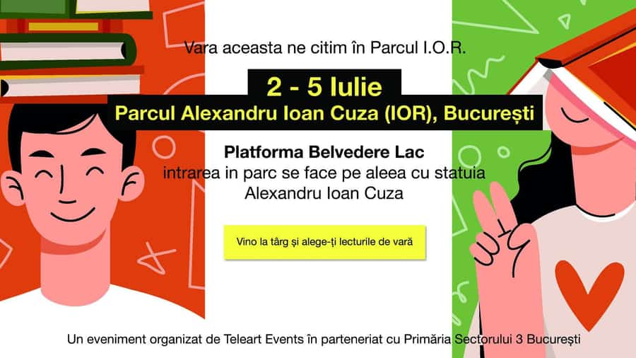 Târgul de carte CulturFest în Parcul I.O.R. – Târg pentru familie +0 ani