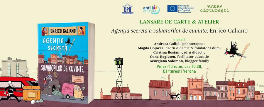 Lansarea cărții „Agenția secretă a salvatorilor de cuvinte" & atelier gestionarea emoțiilor – Atelier pentru familie