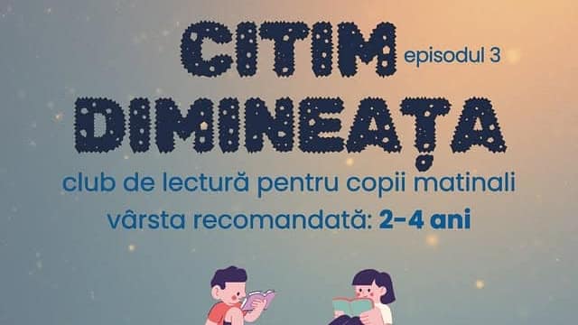 Lectură de dimineață pe terasă – Atelier pentru copii 2-4 ani