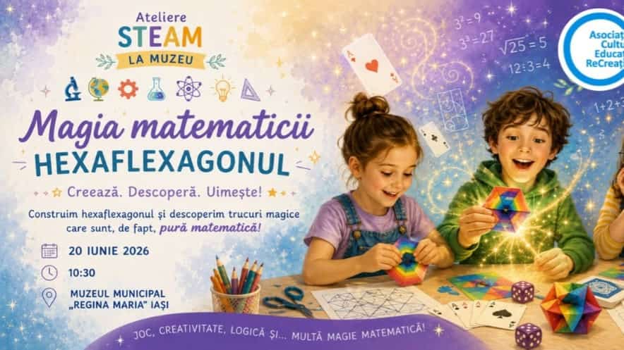 Ateliere STEAM la muzeu – Magia matematicii