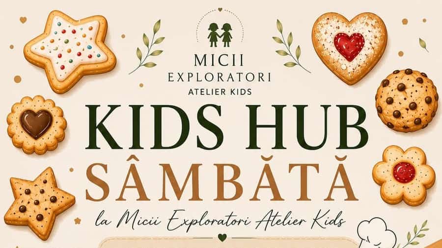 Micii Cofetari – Atelierul Biscuiților Magici la Kids Hub Sâmbătă