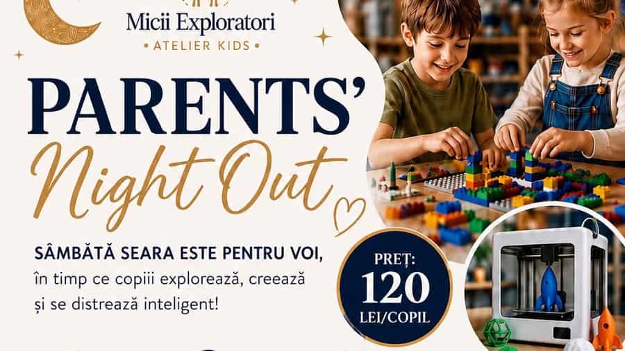 Parents’ Night Out – Special pentru copii 5-12 ani
