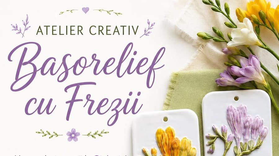 Basorelief cu frezii – Atelier pentru familie +6 ani