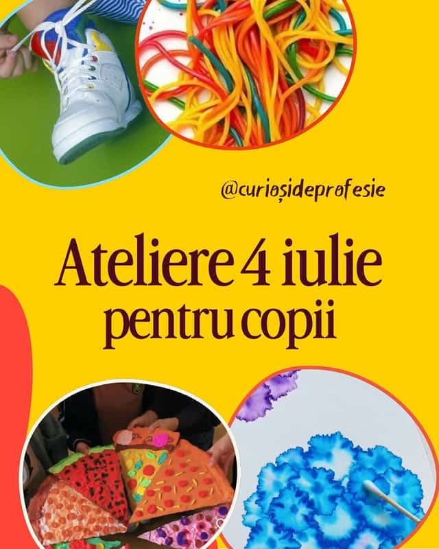 Ateliere pentru copii Curioși de Profesie – Atelier pentru copii 1-10 ani