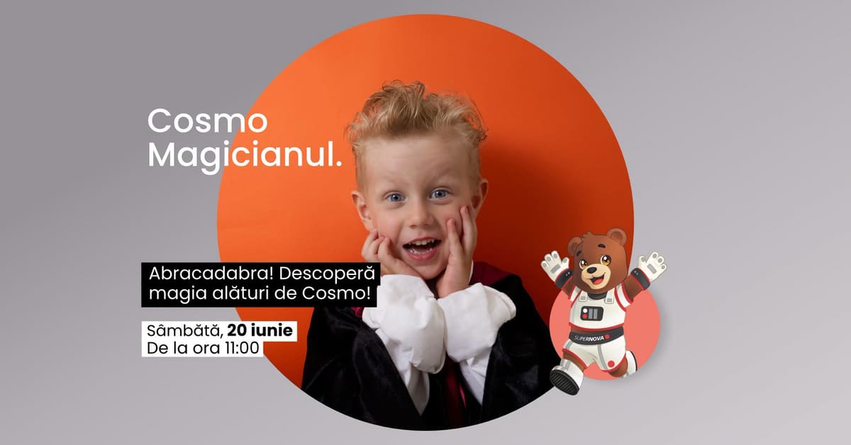 Cosmo Magicianul – Spectacol pentru familie +0 ani
